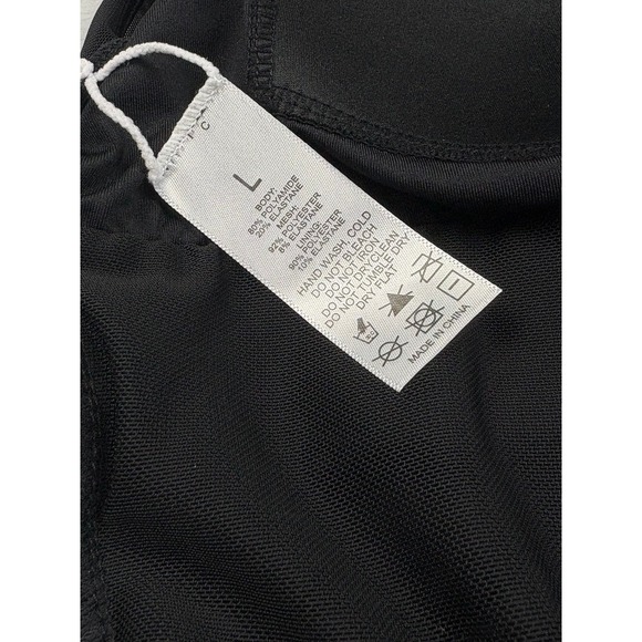 Black Mesh One Piece Swimsuit Bathing suit Minimalist Resort Luxe Sophisticated - Picture 9 of 12